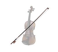 Eujgoov Pernambuco 4/4 Violin Bow Horn Style Horse Hair Inlaid Pearl Frog Good Weight Distribution 65g