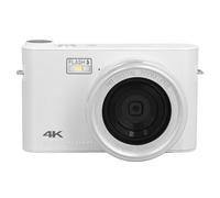 Eujgoov Professional 64MP 4K Digital Camera with 18X Digital Zoom, Touchscreen and MP3 Player for Daily Photography Needs, Ideal for Video Calling and Webcasting (Black, 1 Camera) (White)