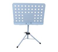 Eujgoov Professional Music Book Stand Adjustable Height Folding Sheet Music Stand with Sturdy ABS Metal Construction and Carrying Bag for Musicians Conductors Orchestras and Performances (Blue)