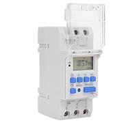 Eujgoov Programmable Timer Switch, Plastic LCD Digital Time Relay 12V DC