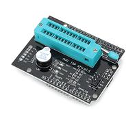 Eujgoov Programmer Expansion Board AVR ISP Shield, 5V Burn Bootloader Programmer with 28P Lock 6 Pin 10 Pin USB to TTL Interface, for Atmega 328P 168P 8 Development