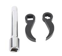 Eujgoov Pry Bar Wrench Adapter Set, 3-Piece Crowbar Tool Kit for Half Shaft Removal with Extension Rod, Heat-Treated Chrome Vanadium Steel for Automotive Repair in Tight Spaces