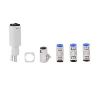 Eujgoov PTFE Tube Filament Hub Kit for Lab A1 A1 Mini with 6.6ft Low Friction PTFE Pipe 3 Connectors, 3D Printer Upgraded Hub Kit for AMS Lite Multi Color Printing