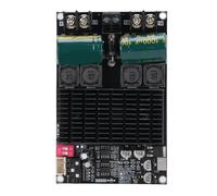 Eujgoov Pure Post Amplifier Board with Heat Sink 2x100W 200W Power Amplifier Module for Subwoofer TPA3221 Chip with Multi Fin Heat Sink for Audio System
