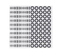 Eujgoov Reflective 3D Scanning Marker Dot Sticker, 15 Sheet X 50Pcs 6mm ID 10mm OD Positioning Target Reflection Sticker for 3D Motion Catch,Reverse Engineering, Jewelry Analysis