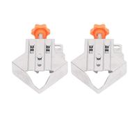 Eujgoov Right Angle Clip Stainless Steel Woodworking Corner Clamp 2 Pcs 1.6mm Thick Adjustable 90 Degree Closed End Design for Wood Metal Joint Assembly Users