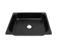 Eujgoov RV Kitchen Sink, 304 Stainless Steel Undermount Bar Sink, 12.8 X 10.43 X 2.56 in Square Wash Basin with 40mm Drain Hole for RV Boat Bathroom Kitchen (Spraying Plastic Black)