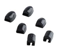 Eujgoov Saxophone Key Risers, 6Pcs Silicone Finger Pad for Saxophone Thumb Rest, Comfortable Cushion Guard Gel Palm Pads for Wind Instruments Players (Black)