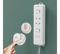 Eujgoov Self -adhesive Wall Power Strip Fixer Strong Load for the Bedroom Living Room Office Plastic