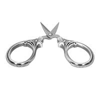 Eujgoov Sewing Scissors, Tiny Scissors, Sewing Embroidery European Style Small for Embroidery for (Silver)