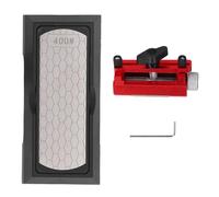 Eujgoov Sharpening Stone Honing Guide Set System Chisel Kit Adjustable Tool with 400 and 1000 Grit Emery 2 Sided Plate Angle Stones Good Compatibility
