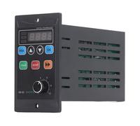 Eujgoov Single Phase to 3 Phase Converter 90W Mini Motor Inverter Variable Frequency Drive for Fans Water Pumps with PC Flame Retardant Shell VFD Control LED Display