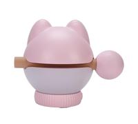 Eujgoov Small Bedside Lamp Cute Lucky Cat Table Light, Rechargeable Cordless Dimmable Night Light for Home Bedroom Office Decor with 3 Brightness Levels Portable and Lightweight (Pink)