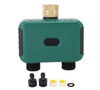Eujgoov Smart Dual Zone Water Timing, 2 Outlet Sprinkler Controller, G3/4in Male, Support for Tuya Outdoor, IP55 Water Proof, Digital Irrigation LCD Display, Garden Hose