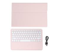 Eujgoov Smart Keyboard Case for Tab P12 12.7 Inch 2023 Tablet, Scratch-Resistant TPU Stand Cover with Magnetic Keyboard, Ideal for Work and Entertainment (Pinkish)