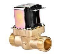 Eujgoov Solenoid Valve, Brass Water Control Valve for Agricultural Irrigation Systems, 24V Normally Closed Design with Stable, Ideal for Pipe Supply and Monitoring