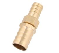 Eujgoov Solid Brass Barb Reducer Fitting 19mm to 25mm Straight Reducing Connector with Leakproof Barbed Design for Pipe Installation and Fluid System Adjustments