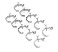 Eujgoov Stage Light Clamp Hook 10PCS 77lb Aluminum Alloy Truss C Clamps, Heavy Duty Lighting Accessories for 30-52mm OD Pipe, Stable Mount for DJ Stand Stage Performance
