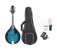 Eujgoov Stone Green Basswood 8 String Mandolin Instrument Glossy Delicate Touch Fluent Without Hurting The Hand Gifts Choice Suitable For Beginners Seasoned Musicians