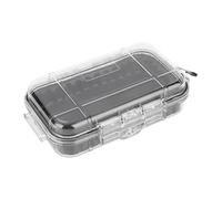 Eujgoov Storage ABS Engineering Plastic Box with Stainless Steel Fittings, Protective Organizer for EDC Tools Phone Keys Small Parts, 7.5 X 4.7 X 2.0 Inch Durable Container (Transparent)