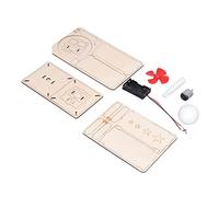 Eujgoov Students Science Assembly Toy, Suspension Blowing Ball Model Kit with Cut Wood for Kids Educational STEM Learning