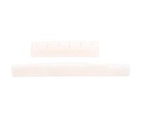 Eujgoov Sturdy Cow Bone Guitar Nut Saddle Engraved with Gear Shape Easy to Carry and Store for Folk Acoustic Bass Accessories