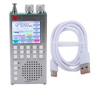 Eujgoov TEF6686 ESP32 FM AM SSB Radio 2.4 Inch Touch Screen Handheld Receiver with Bluetooth 5.0 DSP Noise Reduction and 40mm Full Range Speaker for Amateur Radio Enthusiasts