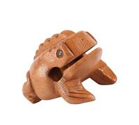 Eujgoov Thailand Lucky Wooden Instrument 6 Inch Croaking Ranas Traditional Craft Guiro Djembe Percussion for Home Office Decoration (No. 3 10.6CM)