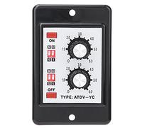 Eujgoov Timer Relay Switch, Adjustable Delay Timer for Power On Off Control, 6S to 60M Time Range for Mechatronics Applications (#1)