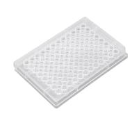 Eujgoov Tissue Culture Plate Kit Clear Polystyrene 96 Well Plates with Lid Flat Bottom Numbered Wells Condensation Rings for Laboratory Biological Room Research Testing (U Shaped Bottom)