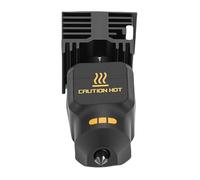 Eujgoov Upgrade Hotend for P2S H2D H2S, 0.4mm Hardened Steel Nozzle All Metal Heat Break, High Temperature Resistant Up to 650C, with Pre Installed Heating Block and Silicone Cover,