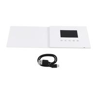 Eujgoov Video Greeting Card, A5 Electronic Greeting Card 720P, 128M Memory, 4:3 Playback Proportion for Weddings, Anniversaries, Gifts. Supports MP4, AVL, MPEG and More (4.3 Inch 500mAh Li Ion