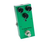 Eujgoov Vintage Overdrive Guitar Effect Pedal Drive, Mini Portable Analog Chorus Digital Delay Tremolo Pedal with LED Indicator, 10 Sound Effects for Electric Guitar Players (Dark green)