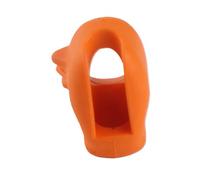 Eujgoov Violin Bow Grip Corrector Silicone Violin Bow Holder 2 Pack Reusable Hold Teaching Aid for Viola Players Students Beginners Practice Training (Orange)