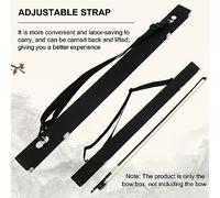 Eujgoov Violin Viola Cello Bow Case Leather Universal Fit Weather-Resistant Adjustable Strap Double-Layer Protection for Musicians Performances Lessons