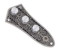 Eujgoov Volume Control Plate Guitar Control Plate, Volume Control Plate Metal Wiring Harness Board with Switch Knob Fully Loaded Control Plate Control Plate JB Jazz Bass Guitar