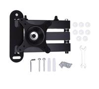 Eujgoov Wall Mount TV Bracket With Swivel and Tilt Capacity Heavy Duty Steel Bracket With ±20° Tilt 360° Rotation Retractable Arm (3.15-16.34in) for TVs Black (Fits 14 to 24 Inch)