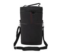 Eujgoov Wine Lover's Essential 2 Bottle Wine Cooler Bag, Canvas Portable Housing Wanted with Padded Bag for Travel and Picnics, Leaks Protection, Sustainable Insulation, Highly (Black)