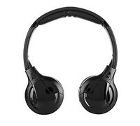 Eujgoov Wireless Infrared Headphones for Car Stereo Headset, Foldable Lightweight 2 Channel Audio, Auto Power Mute, Clear Sound, for Headrest DVD Travel Passengers
