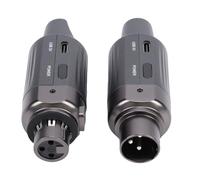 Eujgoov Wireless Microphone Transmitter Receiver Set 7 Channels 470-960MHz 30-50m Range 800mAh Battery for Stage Performances/Daily Practice