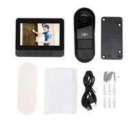 Eujgoov Wireless Video Doorbell with 4.3 Inch Screen 1080P 8MP HD 170 Wide Angle Night Vision Two Way Talk Home Security Intercom System