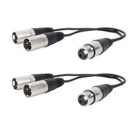 Eujgoov XLR Splinter Cable with a Balanced Connection, High -performance -XLR (2 pieces)