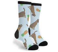 EujGvboU Dutch Shepherd Pineapple Men Women Casual Crazy Funny Athletic Fancy Novelty Graphic Crew Tube Socks Moisture Wicking Gift