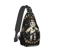EujGvboU Ouija Board with Voodoo Doll Occultism Set Sling Backpack Crossbody Sling Bag Casual Chest Bags Travel Hiking Daypack Shoulder Bag for Women Men