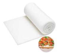 EujRcf 1 Pack Snow Blanket, Fake Snow Artificial Blanket Roll, Christmas Decoration White for Indoor and Outdoor Use, 96 x 31 Inches