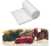 EujRcf 1 Pack Snow Blanket Roll, 80X240CM Fake Snow Blanket, Artificial Snow Cover, For Xmas Indoor Decorations Winter Decor