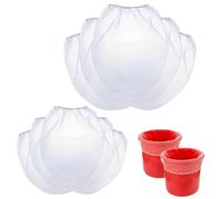 EujRcf 10 Pack Paint Strainer Bags, Paint Filters, Fine Mesh Paint Filters Strainers with Elastic Top Opening for Smooth Professional Finish, 32x28cm (White)