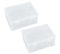 EujRcf 2 Pcs Playing Cards Case, Clear High Capacity Playing Card Box Storage 13.8x10.3x5.9cm, Waterproof Clear Trading Card Storage Box, Game Cards, Sports Cards, Bank Cards