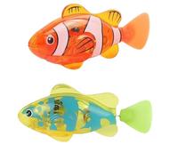 EujRcf 2 Pcs Robotic Fish, Swimming Robot Fish Toy for Cats, Reusable Robo Fish Bath Toy, Electronic Fish Fun & Interactive Play for Kids, Toddlers, and Pets