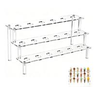EujRcf Ice Cream Cone Holder, Clear Ice Cream Cone Storage Stand With 18 Holes, Professional Ice Cream Stand for Party and Restaurant Use, Space-Saving Cone Organisation Solution